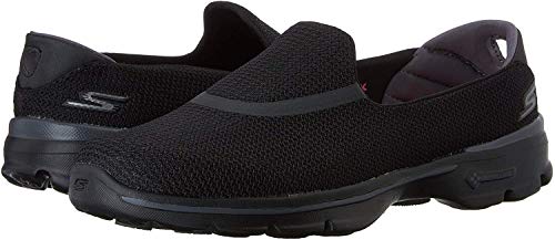 Skechers Performance Women's Go Walk 3 Slip-On Walking Shoe, Black, 7 XW US