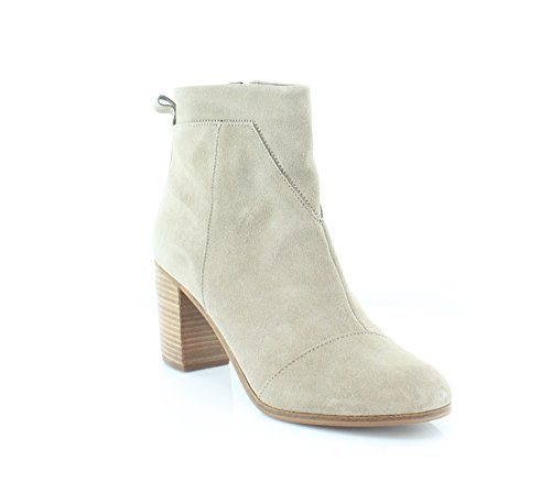 TOMS Women's Taupe Leather Lunata Bootie - 6.5 B(M) US