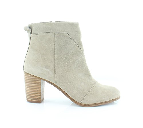 TOMS Women's Taupe Leather Lunata Bootie - 6.5 B(M) US