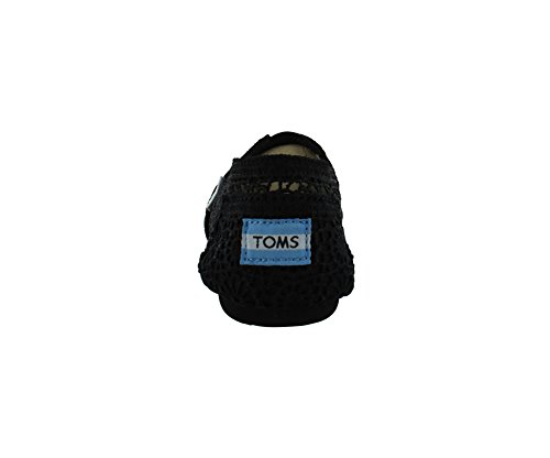 TOMS Women's Crochet Classics Black Morocco Loafers & Slip-Ons Shoe 5