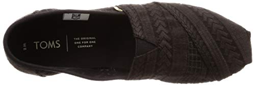 TOMS Alpargata CloudBound Black/Black Arrow Embroidered Mesh 5 B (M)