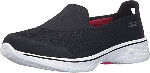 Skechers Performance Women's Go Walk 4 Pursuit Walking Shoe, Black/White - 9.5 B(M) US