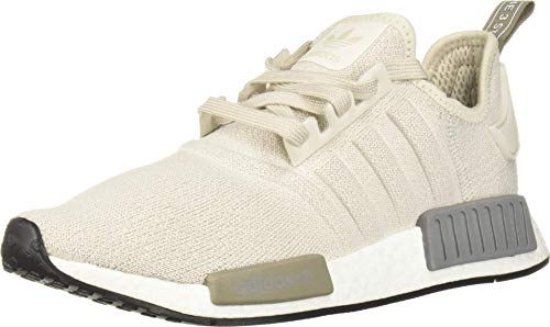 adidas Originals Women's NMD_R1 Sneaker, raw White/raw White/Black, 6
