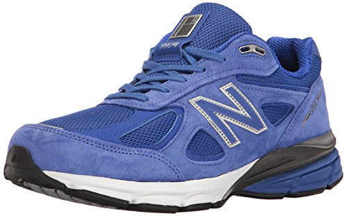 New Balance Men's Made 990 V4 Sneaker, UV Blue/Silver, 10.5 D US
