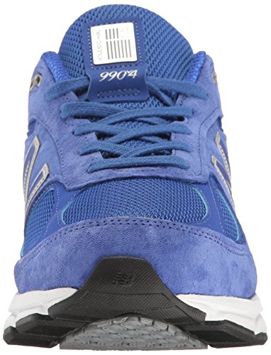 New Balance Men's Made 990 V4 Sneaker, UV Blue/Silver, 10.5 D US