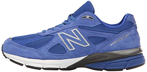 New Balance Men's Made 990 V4 Sneaker, UV Blue/Silver, 10.5 D US