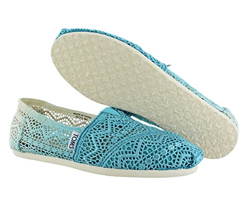 TOMS Womens Classics Crochet Shoe Baltic Dip Dyed Size 5.5 B(M) US