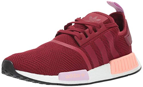 adidas Originals womens Nmd_r1 road running shoes, Burgundy/Burgundy/Clear Orange, 6 US