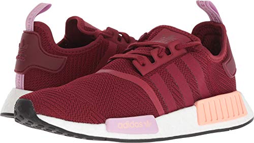 adidas Originals womens Nmd_r1 road running shoes, Burgundy/Burgundy/Clear Orange, 6 US