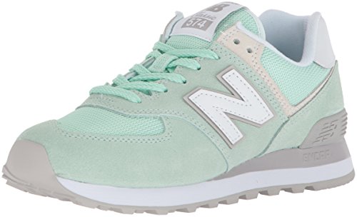 New Balance Women's 574 V2 Essentials Sneaker, Sea Foam/Overcast, 11