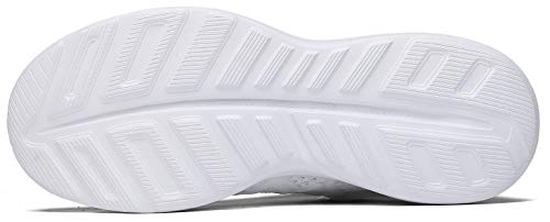 Joomra Women Gym Shoes White Ladies Lightweight Fashion Walking Running Sport Nurse Tennis Shoes Size 6.5