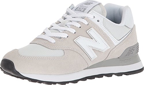 New Balance Women's 574 V2 Evergreen Sneaker, White/White, 7