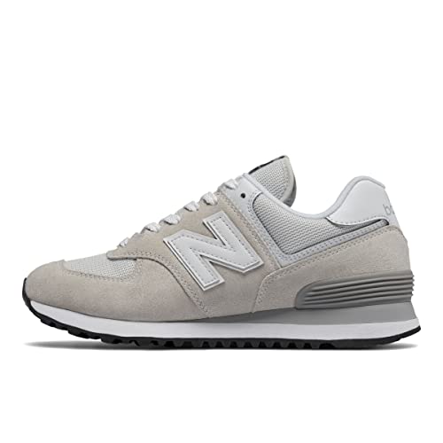 New Balance Women's 574 V2 Evergreen Sneaker, White/White, 7