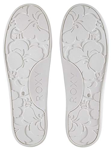Roxy womens Bayshore Slip on Shoe Sneaker, White, 5.5 US