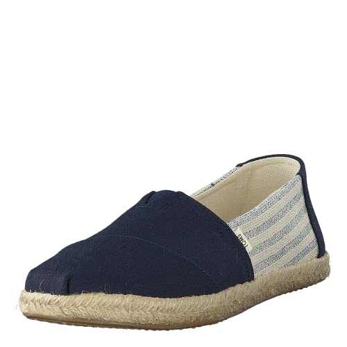 TOMS Women's, Alpargata Rope Espadrille Slip-On Navy Multi