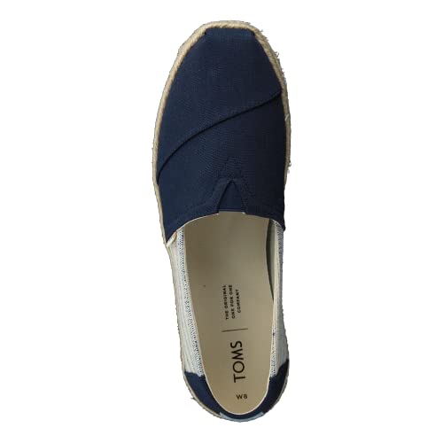 TOMS Women's, Alpargata Rope Espadrille Slip-On Navy Multi