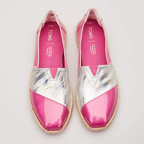 TOMS womens Alpargata on Rope loafers shoes, Persimmon Translucent Tpu Rope, 6 US