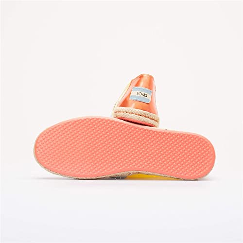 TOMS womens Alpargata on Rope loafers shoes, Gold Fusion Translucent Tpu Rope, 6 US