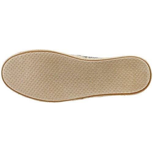 TOMS Alpargata Espadrille Black Tiny Chambray 10013523 Women's Size 6