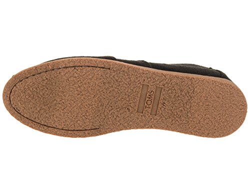 TOMS Women's Alpargata Crepe Flat Black Heritage Canvas