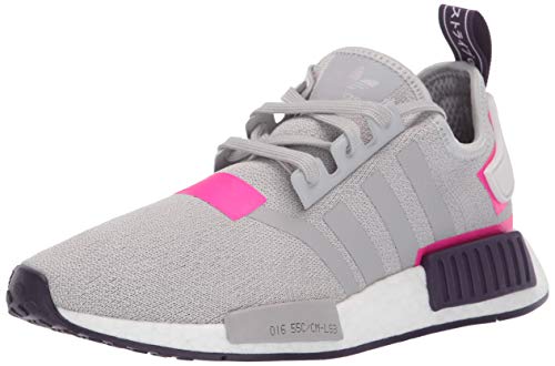 adidas Originals womens Nmd_r1 Running Shoe, Grey/Grey/Shock Pink, 5 US