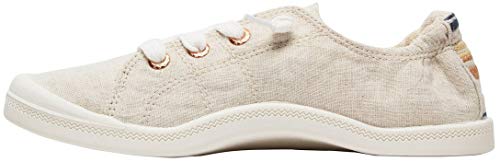 Roxy Women's Bayshore Slip On Sneaker Shoe, tan/Brown, 9 Medium US