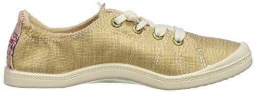 Roxy Women's Bayshore Slip on Sneaker Shoe, Champagne, 10