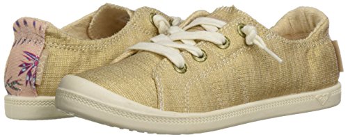 Roxy Women's Bayshore Slip on Sneaker Shoe, Champagne, 10