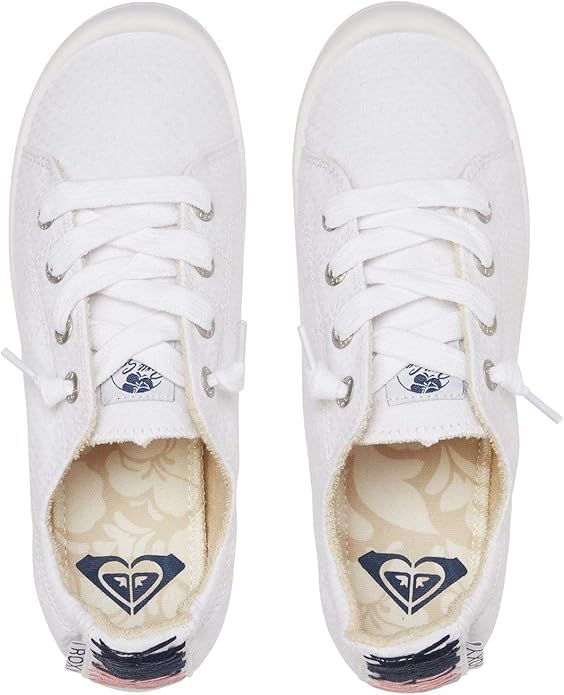 Roxy Women's Bayshore Slip ON Shoe Sneaker, White, 10