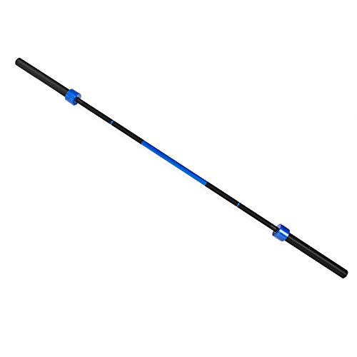 CAP Custom Olympic Bar, 2-Inch, 1000-Pound Capacity, 7-Feet, Blue Flame