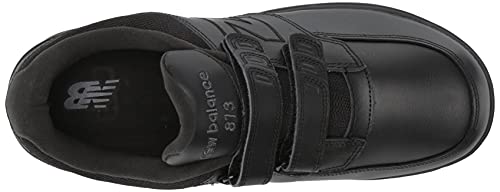 New Balance Men's 813 V1 Hook and Loop Walking Shoe, Black, 11