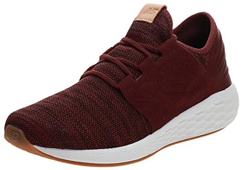 New Balance Men's Fresh Foam Cruz V2 Sneaker, Nubuck Burgundy, 15 D US