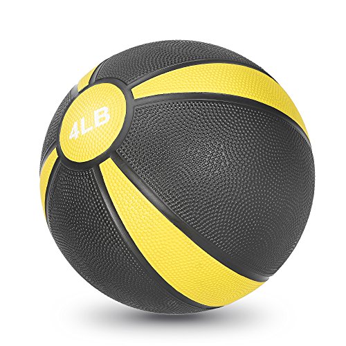 Yellow 4LB Medicinal Slam Ball for Weight Loss