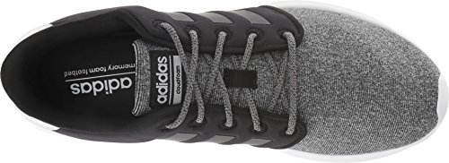 adidas Women's CloudfoamQT Racer Xpressive-Contemporary CloudfoamRunning Sneakers Shoes, black/black/black, 6.5 M US