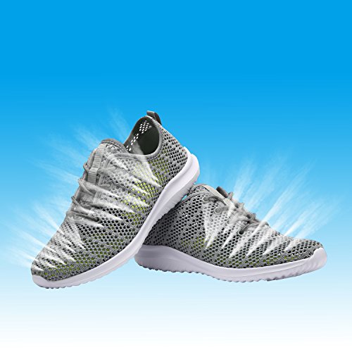 YILAN Women's Fashion Sneakers Breathable Sport Shoes (8.5, Gyw)