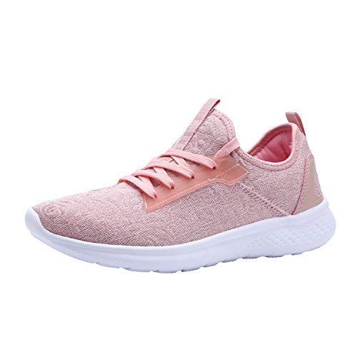 Women's Fashion Sneakers Breathable Sport Shoes (8.5 B(M) US, Pink-7)