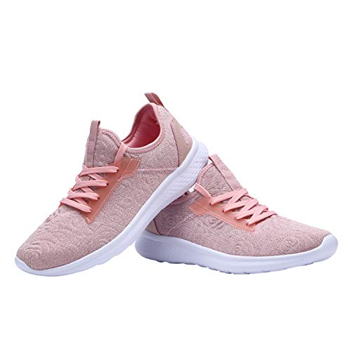 Women's Fashion Sneakers Breathable Sport Shoes (8.5 B(M) US, Pink-7)