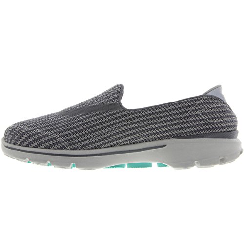 Skechers Performance Women's Go Walk 3 Slip-On Walking Shoe, Charcoal, 8 M US