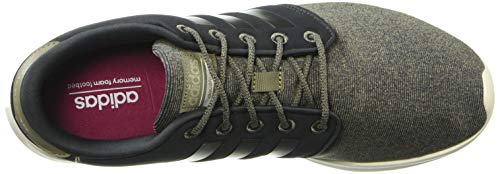 adidas Women's CloudfoamQT Racer Xpressive-Contemporary CloudfoamRunning Sneakers Shoes, carbon/carbon/trace cargo, 8.5 M US