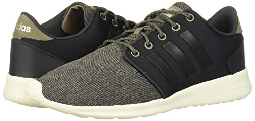 adidas Women's CloudfoamQT Racer Xpressive-Contemporary CloudfoamRunning Sneakers Shoes, carbon/carbon/trace cargo, 8.5 M US