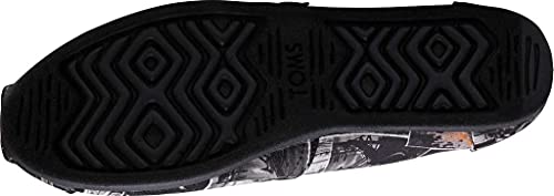 TOMS Black Star Wars Print Women's Canvas Slip-on Black 10014414 8