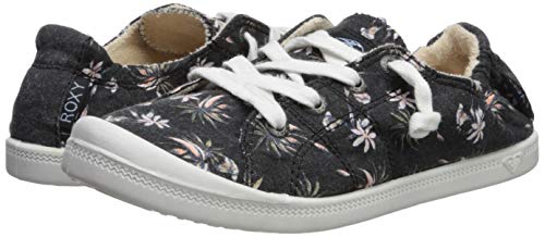 Roxy Women's Bayshore Slip on Sneaker Shoe, Black Print, 5.5