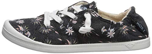 Roxy Women's Bayshore Slip on Sneaker Shoe, Black Print, 5.5