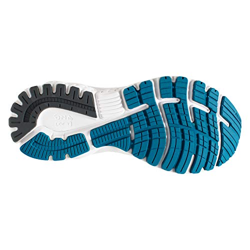 Brooks Womens Adrenaline GTS 19 Running Shoe - Blue/Aqua/Ebony - B - 11.5