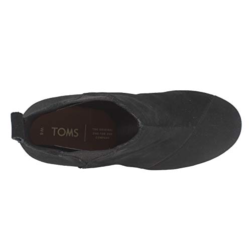 Toms Women's 10002472 Canvas Alpargata Flat, Black, 6.5 M US
