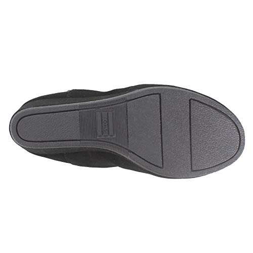 Toms Women's 10002472 Canvas Alpargata Flat, Black, 6.5 M US