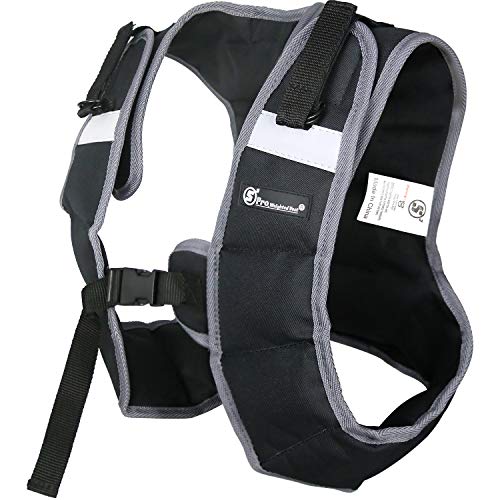 Strength sport systems Weight Vest (Short) - Premium Quality - Best for Cross fit Training - Running - Jogging - Fully Adjustable (S pro Weight Vest) (Pro-X Black, 12lbs)