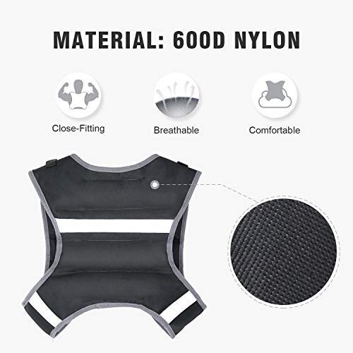 Strength sport systems Weight Vest (Short) - Premium Quality - Best for Cross fit Training - Running - Jogging - Fully Adjustable (S pro Weight Vest) (Pro-X Black, 12lbs)