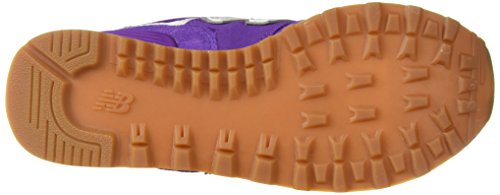 New Balance Women's 574 V2 Essentials Sneaker, Purple Mountain/White, 5.5