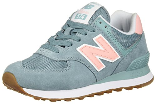 New Balance Women's 574 V2 Summer Sneaker, Smoke Blue, 5.5 W US